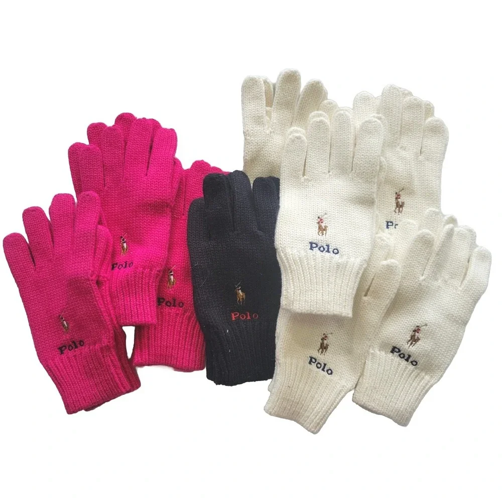 Polo Ralph Lauren Lot of 9 pairs of Gloves Kids Sz 4-7
